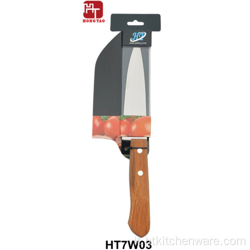 coltello da cucina con manico in legno